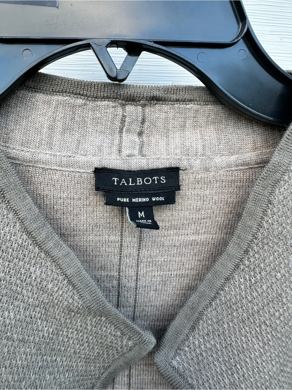 Talbots Merino Wool Open-Front Cardigan - Picture 5 of 6
